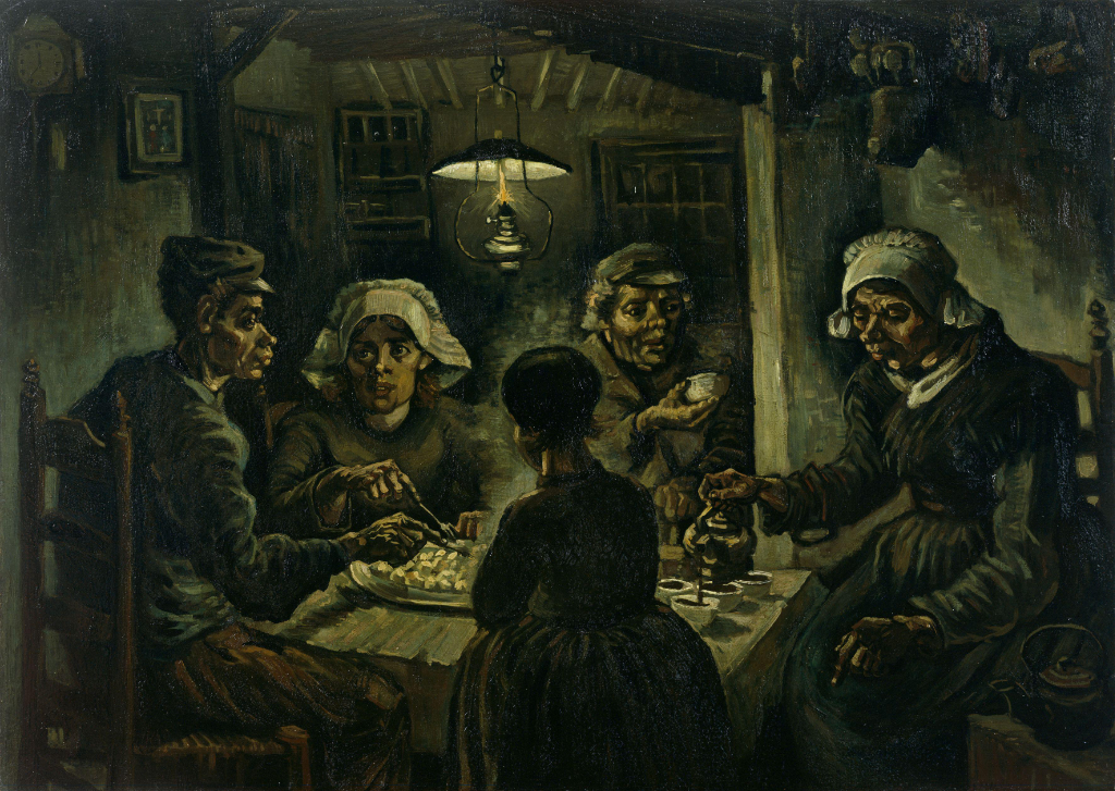 Obraz "Jedzący kartofle", autor: Vincent van Gogh